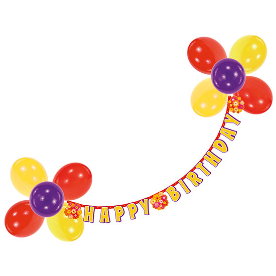 Geburtstag Ballons Girlande