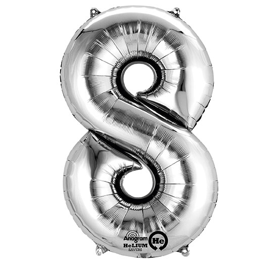 Geburtstag Ballons Nummer 6